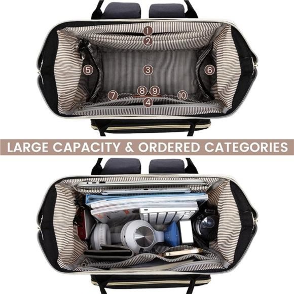 Laptop Backpack, 15.6 Inch Business Backpack with USB Port, Large Capacity main image 3